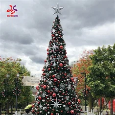 Ogromno komercijalno veliko PVC zeleno umjetno božićno drvce za vanjske prostore