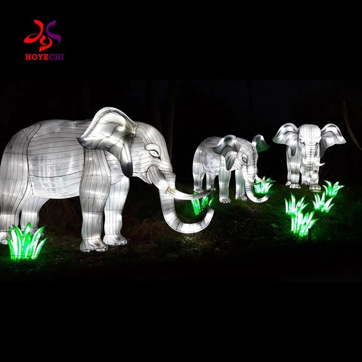 Outdoor Animals Lantern Festival Animal Lantern Show Panda Theme Park Zoo Lantern