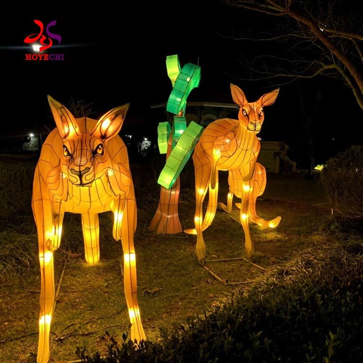 Outdoor Waterproof Animal Lanterns Model Life Size Chinese Lanterns