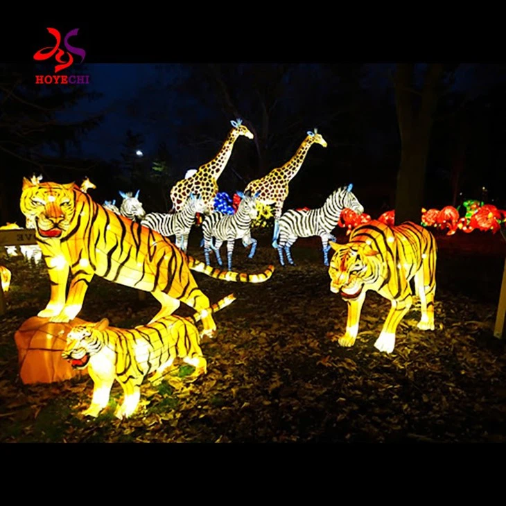 Outdoor Waterproof Animal Lanterns Model Life Size Chinese Lanterns