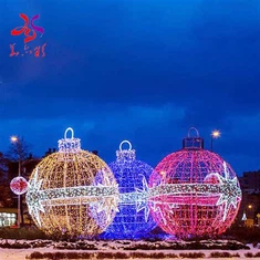 Loptasta svjetiljka Šareno Led svjetlo s motivima za sve blagdanske ukrase